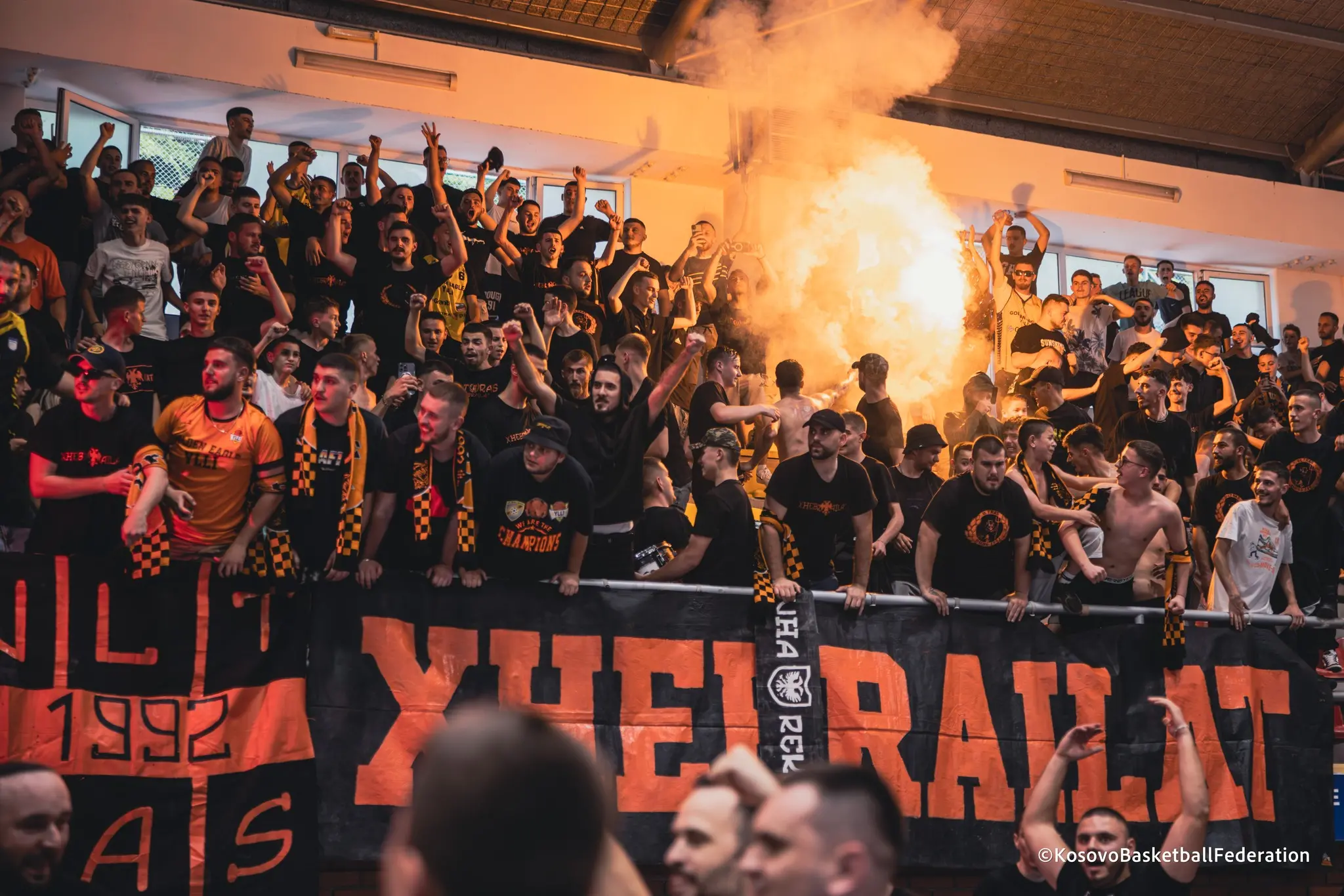 Pamje nga ndeshja Golden Eagle Ylli - Trepça (Finalja 4)